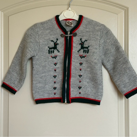 3T Vintage St. Peter Trachten Wool Cardigan - Picture 1 of 10